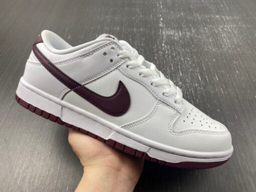 nike dunk low whitenight maroon dv0831 102 for sale oom22