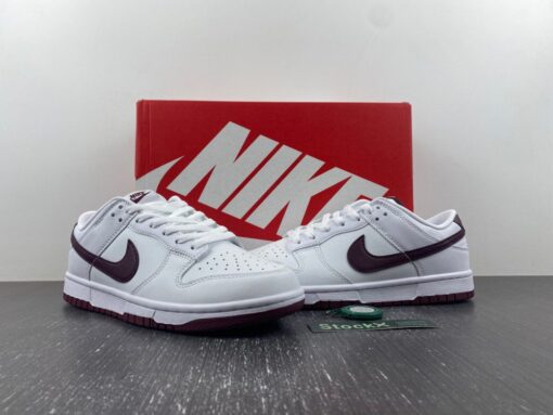 nike dunk low whitenight maroon dv0831 102 for sale qh6tn