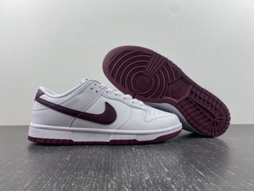 nike dunk low whitenight maroon dv0831 102 for sale tb1mf