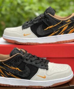 nike dunk low year of the tiger greyblack orange for sale tvkft