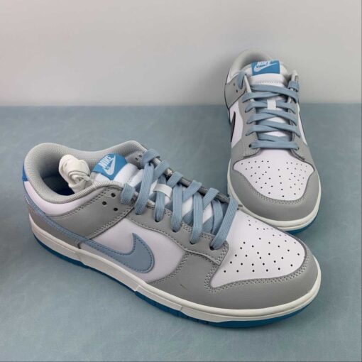 nike mens dunk low E2809C520E2809D whitegrey blue for sale sevgg