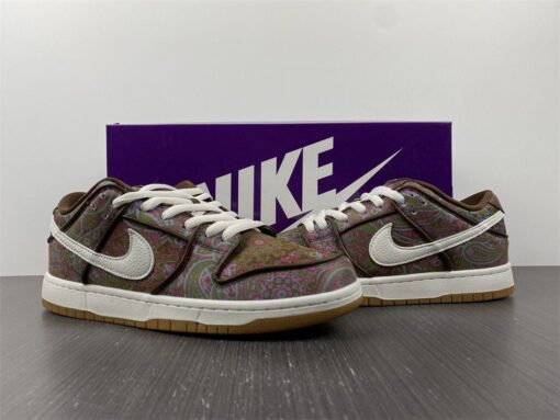 nike sb dunk low E28098paisleyE28099 brownburgundy green pink for sale 6fban