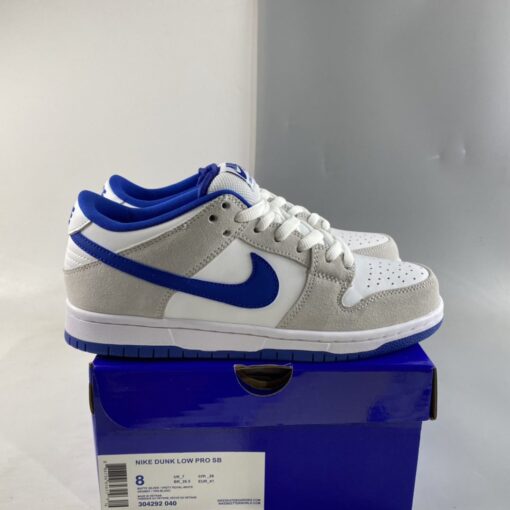 nike sb dunk low matte silvervarsity royal white for sale cvcwp