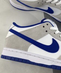 nike sb dunk low matte silvervarsity royal white for sale nn3wb