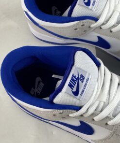 nike sb dunk low matte silvervarsity royal white for sale yqzbn