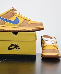 nike sb dunk low premium newcastle brown ale goldatlantic blue h9brn