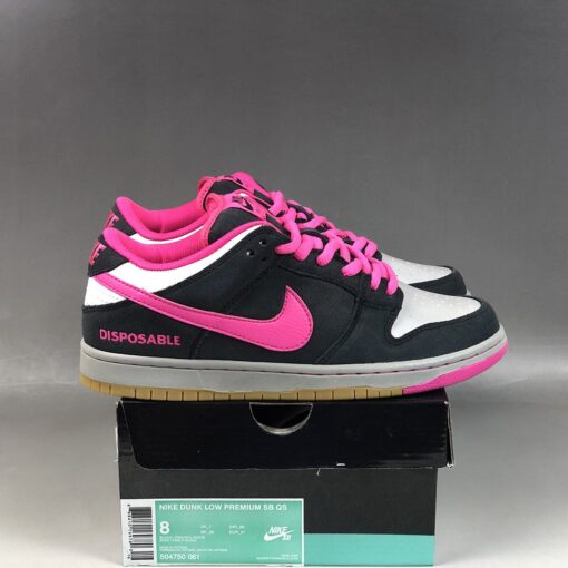 nike sb dunk low premium qs disposable blackpink foil white mpjh1