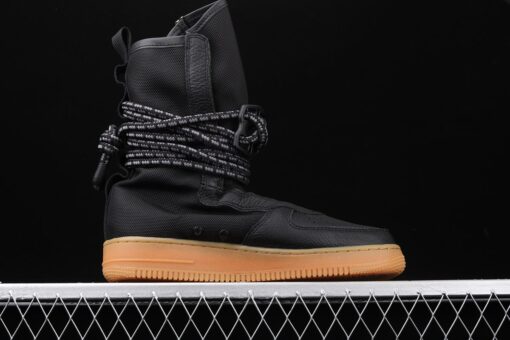 nike sf air force 1 high boot black gum for sale nket2