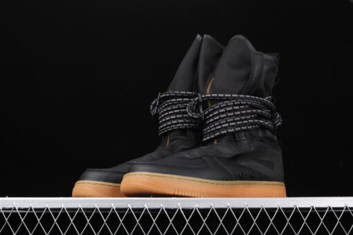 nike sf air force 1 high boot black gum for sale wfuh3