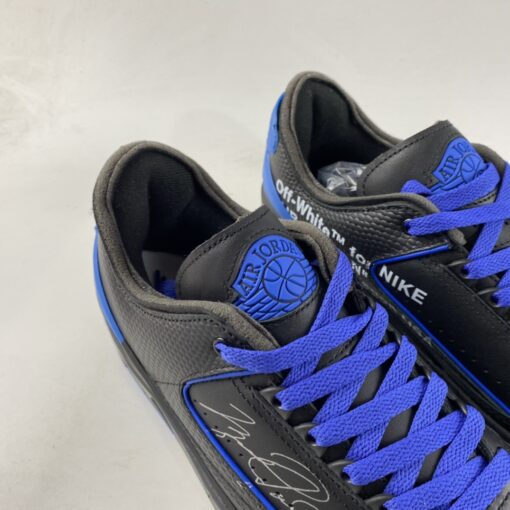 off white x air jordan 2 low blackvarsity royal for sale 5glfz