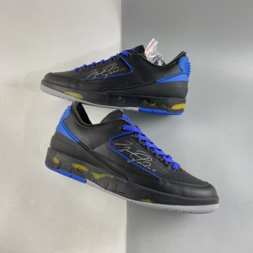 off white x air jordan 2 low blackvarsity royal for sale 8mf4p