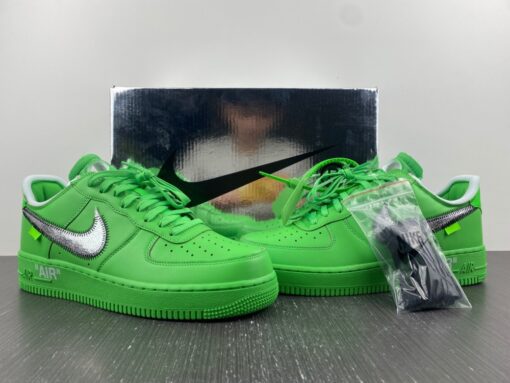 off white x nike air force 1 low light green sparkmetallic silver for sale iruuq