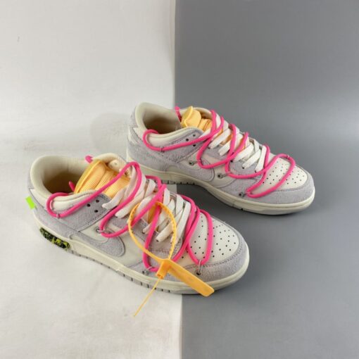 off white x nike dunk low E2809C17 of 50E2809D sailneutral greyhyper pink for sale lqipu