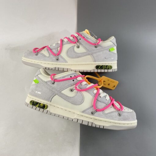 off white x nike dunk low E2809C17 of 50E2809D sailneutral greyhyper pink for sale yfr7t