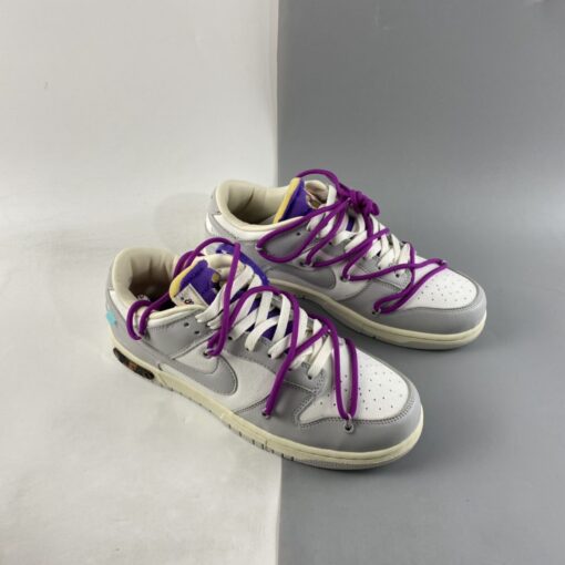 off white x nike dunk low E2809C28 of 50E2809D sailneutral greyhyper violet for sale