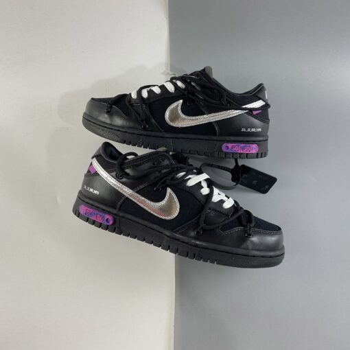 off white x nike dunk low E2809Cthe 50E2809D black silver for sale 0ieoh