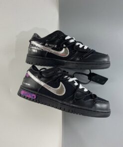 off white x nike dunk low E2809Cthe 50E2809D black silver for sale ypk2v