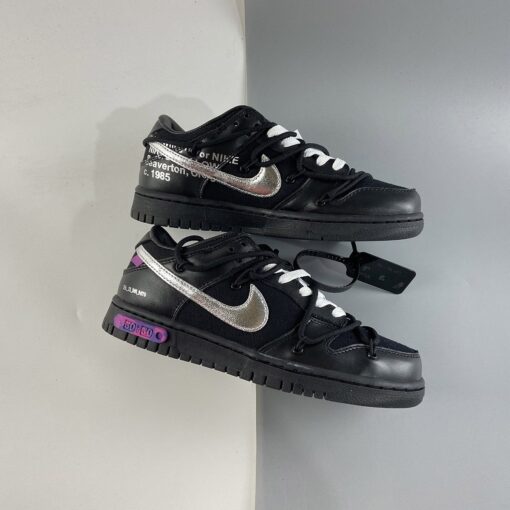 off white x nike dunk low E2809Cthe 50E2809D black silver for sale ypk2v