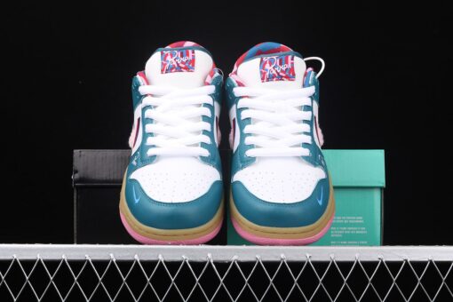 parra x nike sb dunk low E2809Cfriends and familyE2809D midnight turquoisepink rose wmlfa