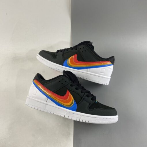 polaroid x nike sb dunk low black multi color for sale 0pgtl