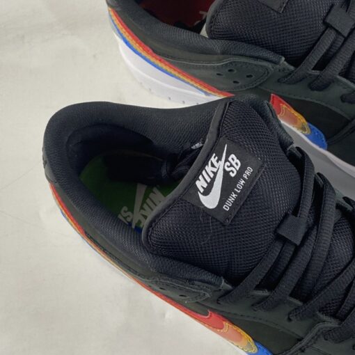 polaroid x nike sb dunk low black multi color for sale