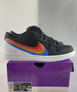 polaroid x nike sb dunk low black multi color for sale lcckf