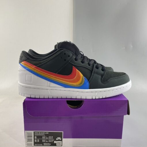 polaroid x nike sb dunk low black multi color for sale lcckf