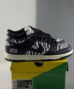 quartersnacks x nike sb dunk low E2809CzebraE2809D blackwhite for sale siigg