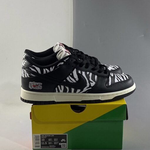 quartersnacks x nike sb dunk low E2809CzebraE2809D blackwhite for sale siigg