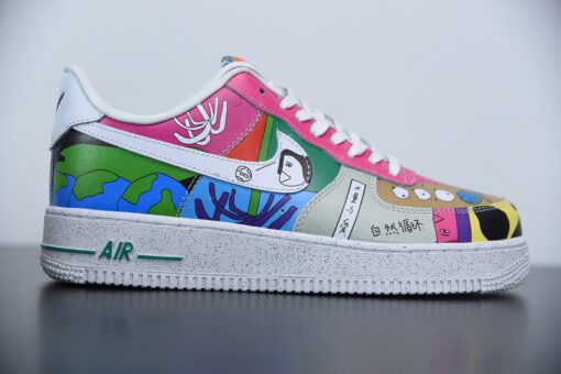 ruohan wang x nike air force 1 low white multi for sale 25ptc