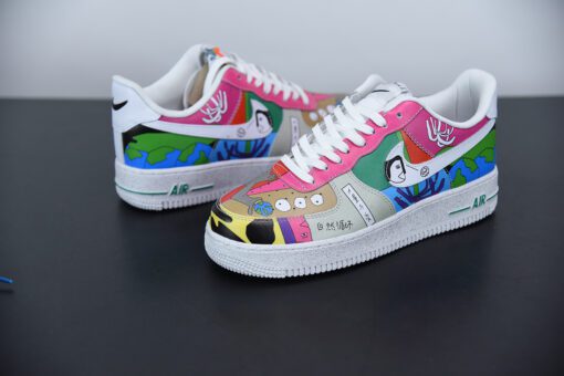 ruohan wang x nike air force 1 low white multi for sale vsurr