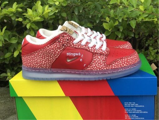 stingwater x nike sb dunk low E28098magic mushroomE28099 university redwhite for sale vsvqy