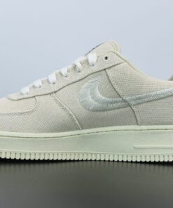 stussy x nike air force 1 low fossil stone for sale 7f0r2