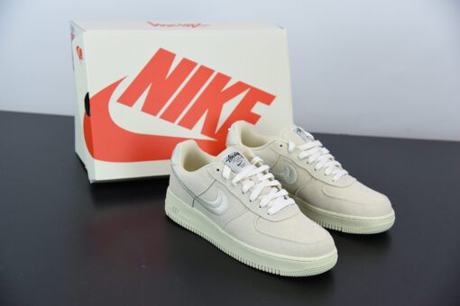 stussy x nike air force 1 low fossil stone for sale an3yv