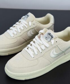 stussy x nike air force 1 low fossil stone for sale ep2o8