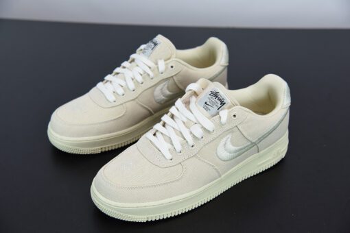 stussy x nike air force 1 low fossil stone for sale ep2o8