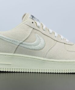 stussy x nike air force 1 low fossil stone for sale natpe