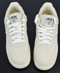 stussy x nike air force 1 low fossil stone for sale nsetc