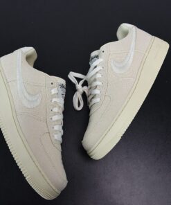 stussy x nike air force 1 low fossil stone for sale te1ko