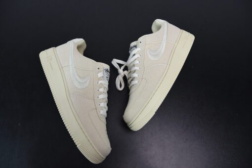 stussy x nike air force 1 low fossil stone for sale te1ko