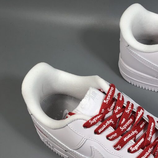 supreme x nike air force 1 low white for sale