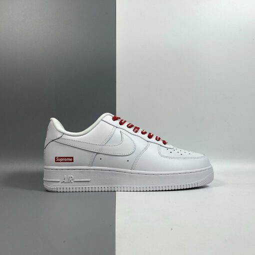 supreme x nike air force 1 low white for sale