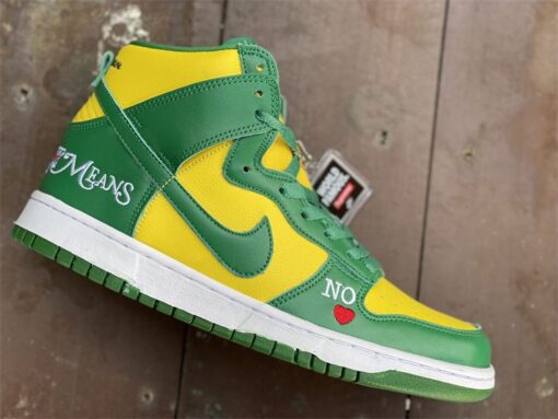 supreme x nike sb dunk high E2809Cby any means brazilE2809D yellow green for sale baq5t