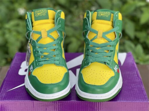 supreme x nike sb dunk high E2809Cby any means brazilE2809D yellow green for sale drnjw