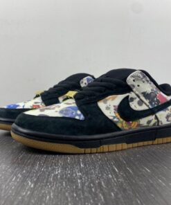 supreme x nike sb dunk low rammellzee black multi color fd8778 001 q0tbx