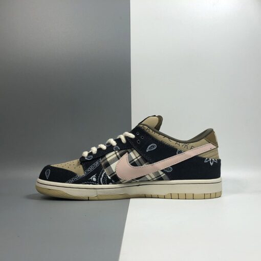 travis scott x nike sb dunk low blackparachute beige petra brown for sale kcmqd