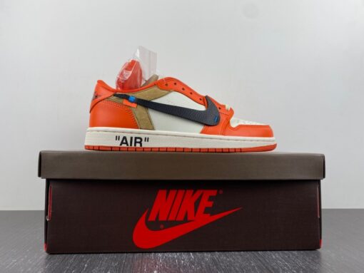 zach lavine x custom off white2623x2122 x air jordan 1 low starfish for sale yjikg